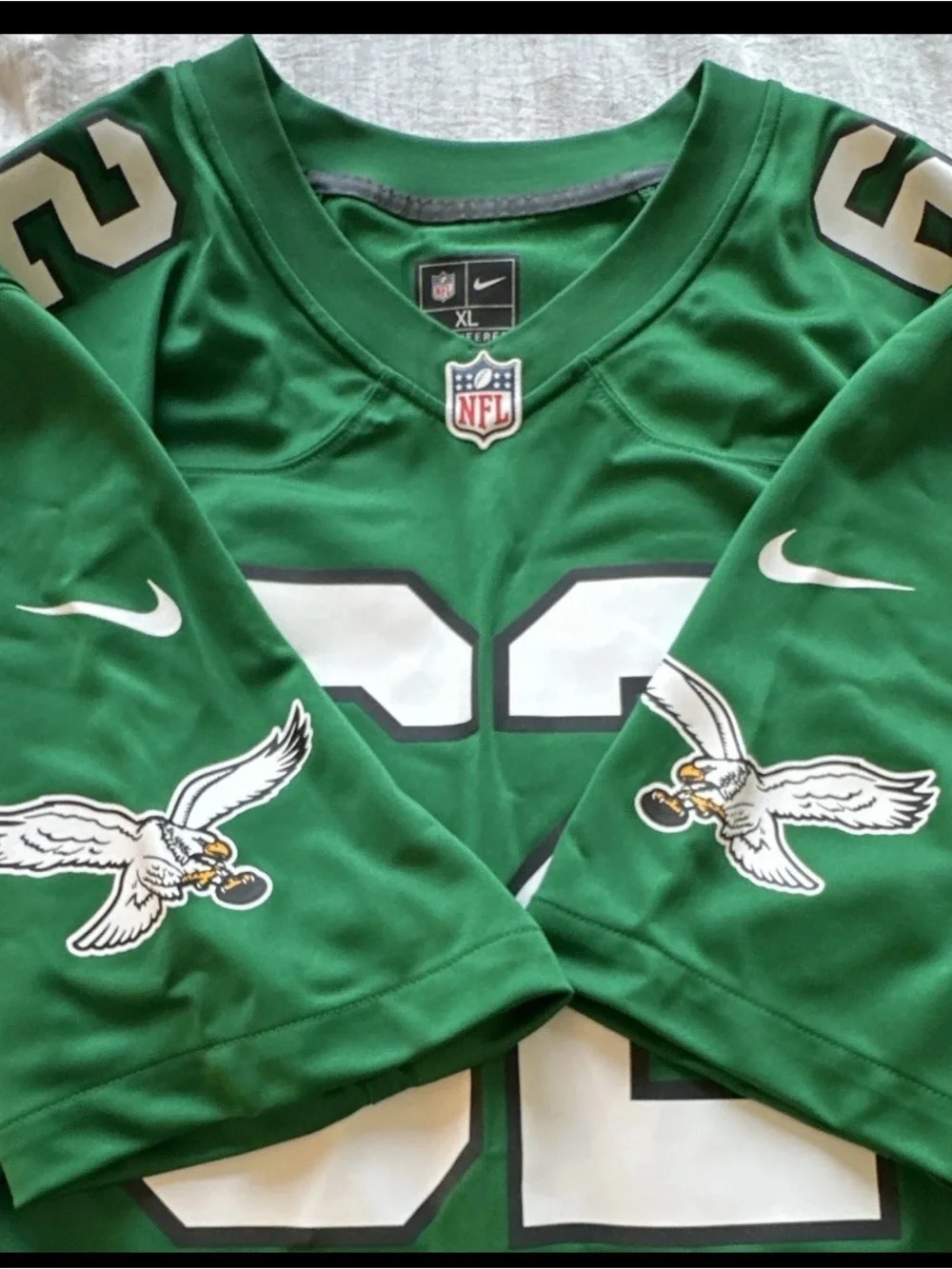 Nike Green Men’s Football Jersey with White 62
